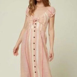NWT O’NEILL Elijah Striped Cut Out Dress.  Size: MEDIUM